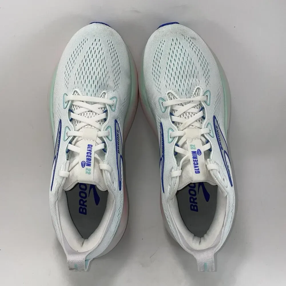 Brooks Glycerin 22 Blue Ribbon Peacoat Athletic Running Shoes Womens Size 9.5 - Picture 5 of 10